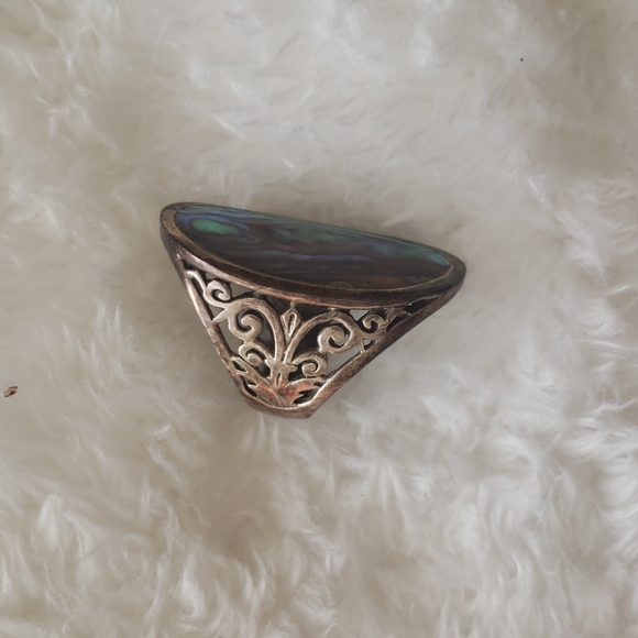 Abalone Statement Ring - Picture 3 of 7